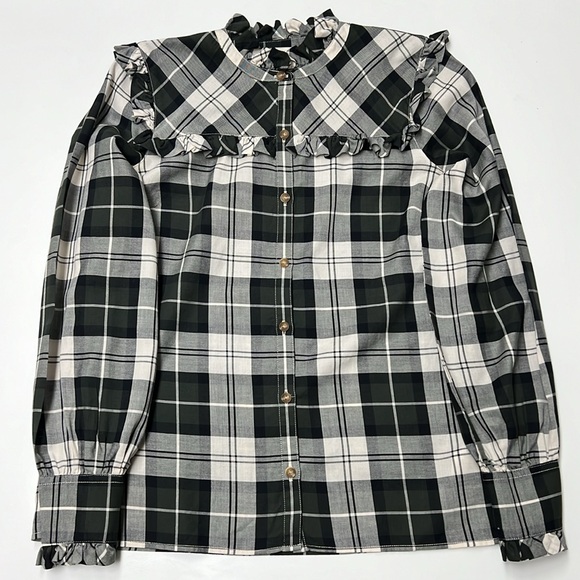 ✨ BARBOUR ✨ Modern Heritage Angelina Poplar Tartan Shirt 8 (USA 4) - Picture 7 of 16